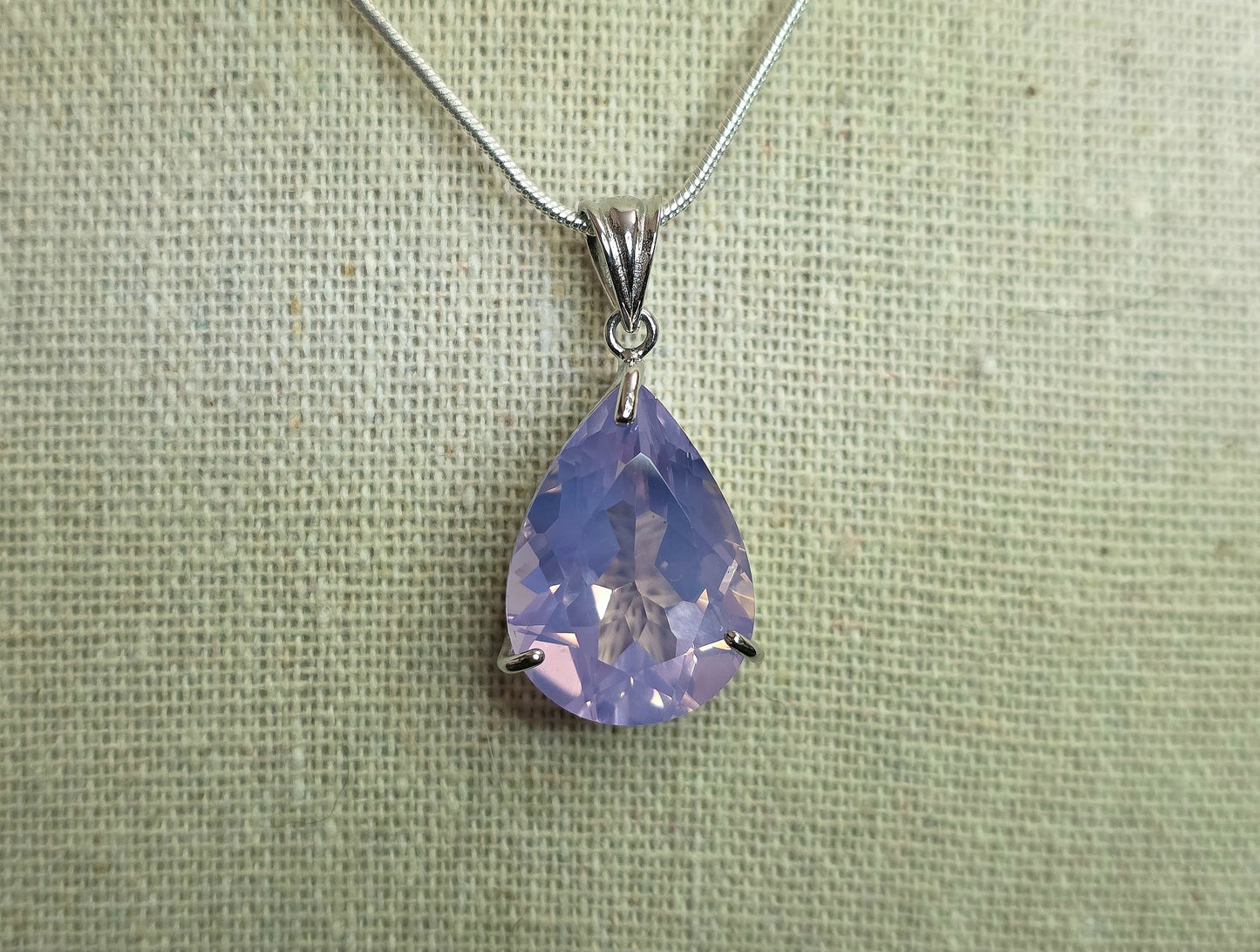 Lavender Moon Teardrop Pendant