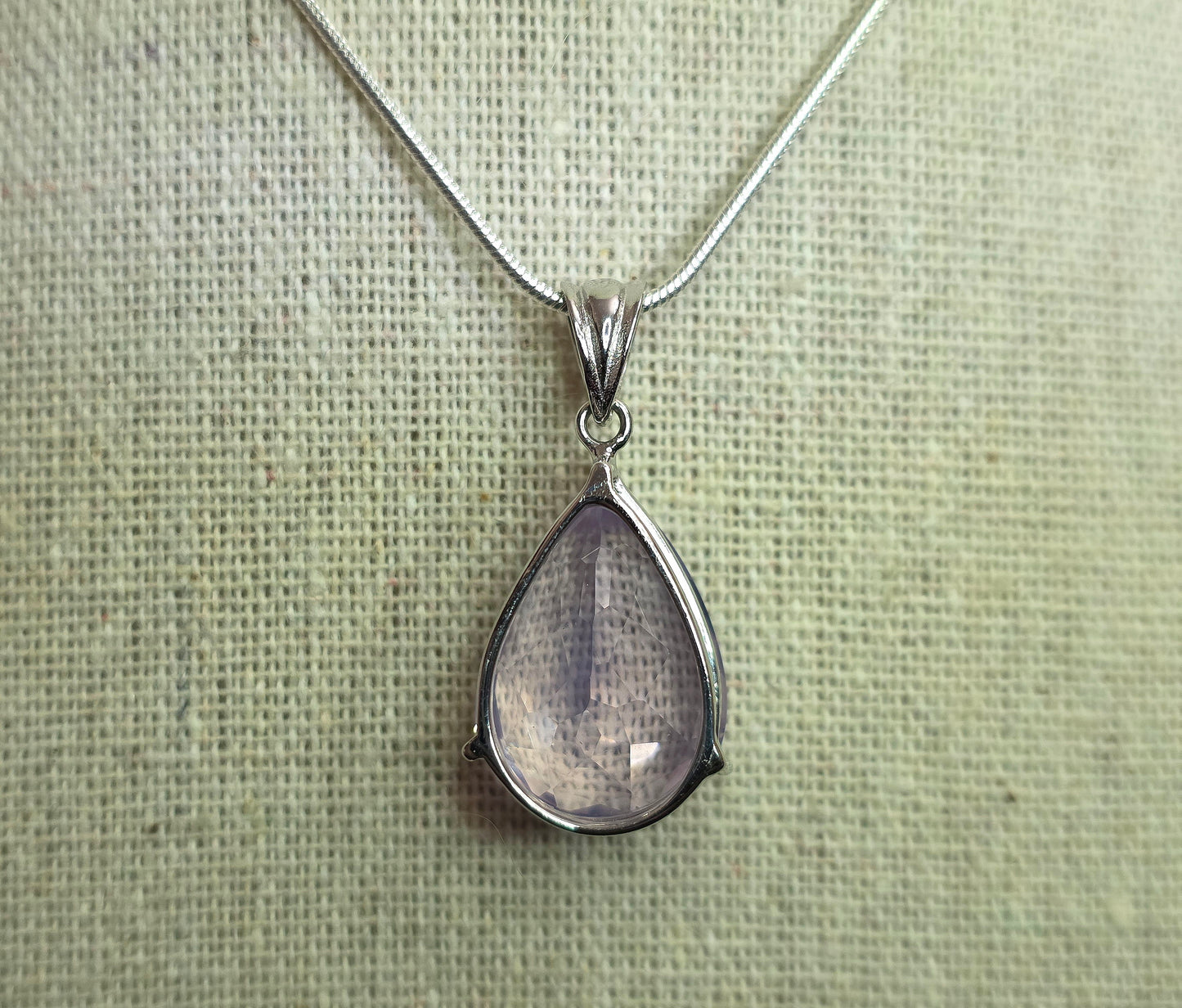 Lavender Moon Teardrop Pendant