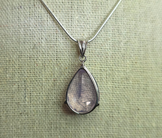 Lavender Moon Teardrop Pendant