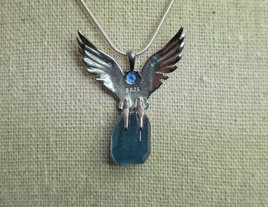 Aquamarine Freeform Pendant