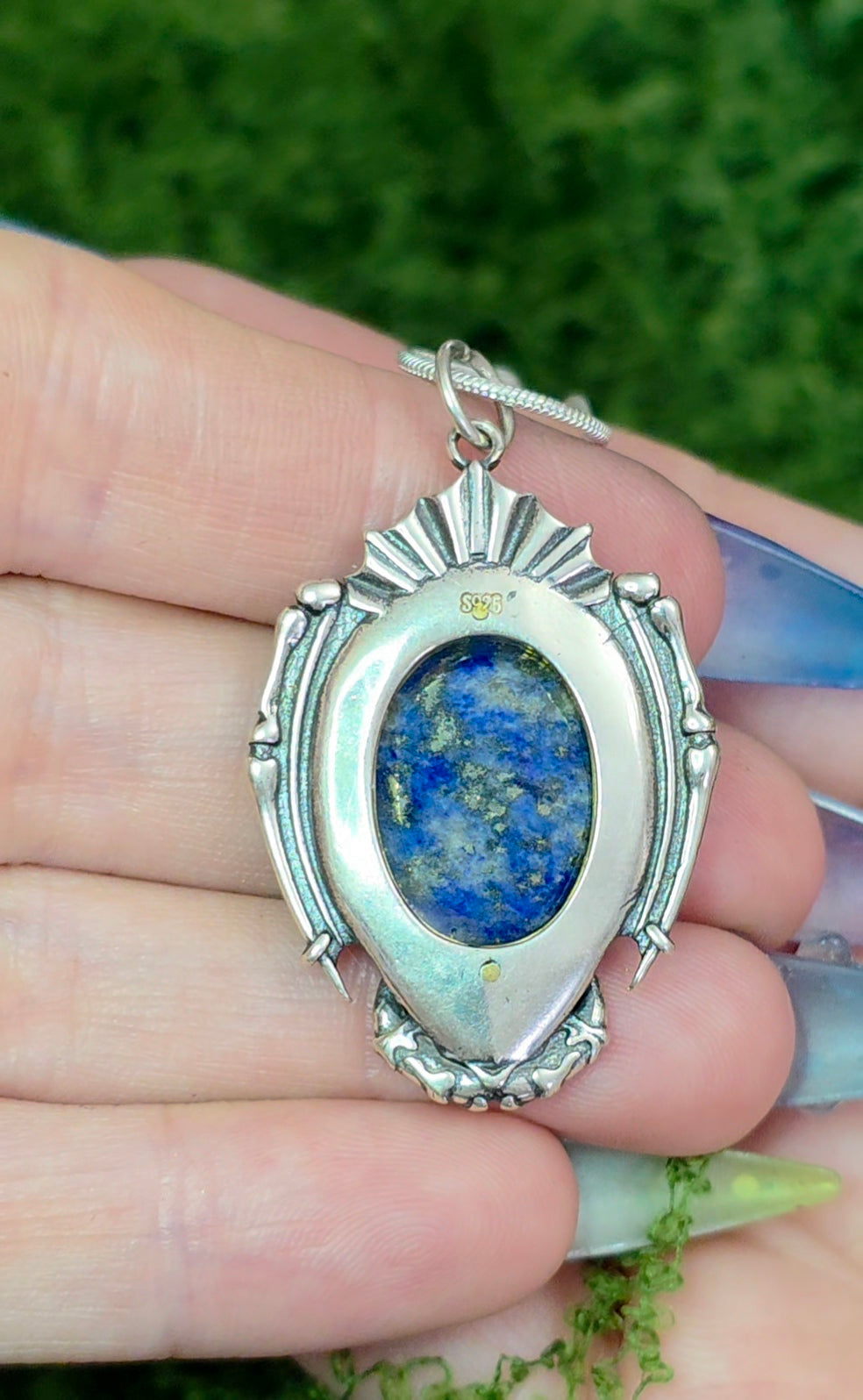 Lapis Lazuli Shield Pendant