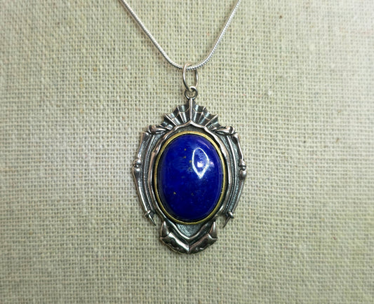 Lapis Lazuli Shield Pendant