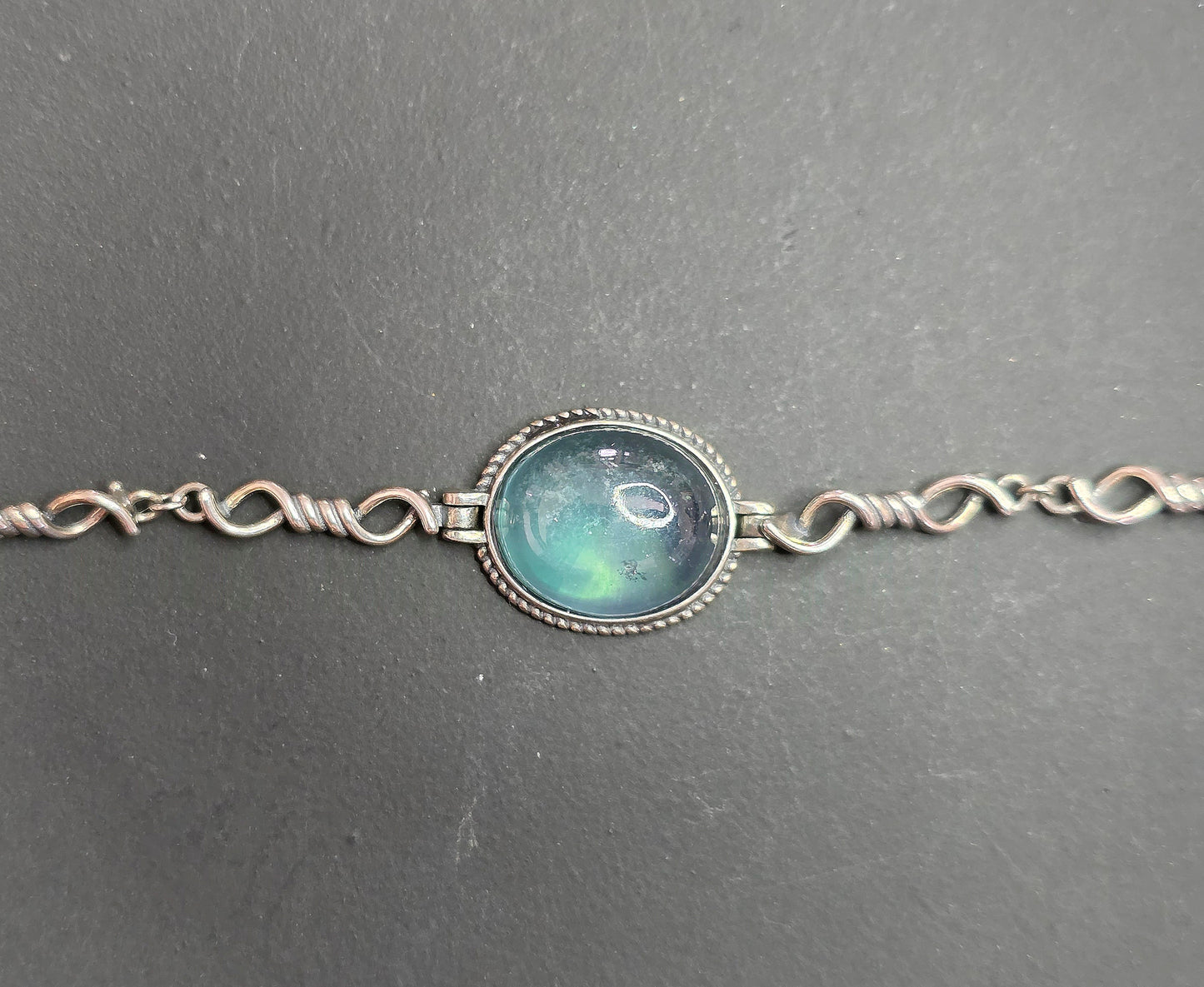 Aquamarine Sterling Silver Wrap Bracelet