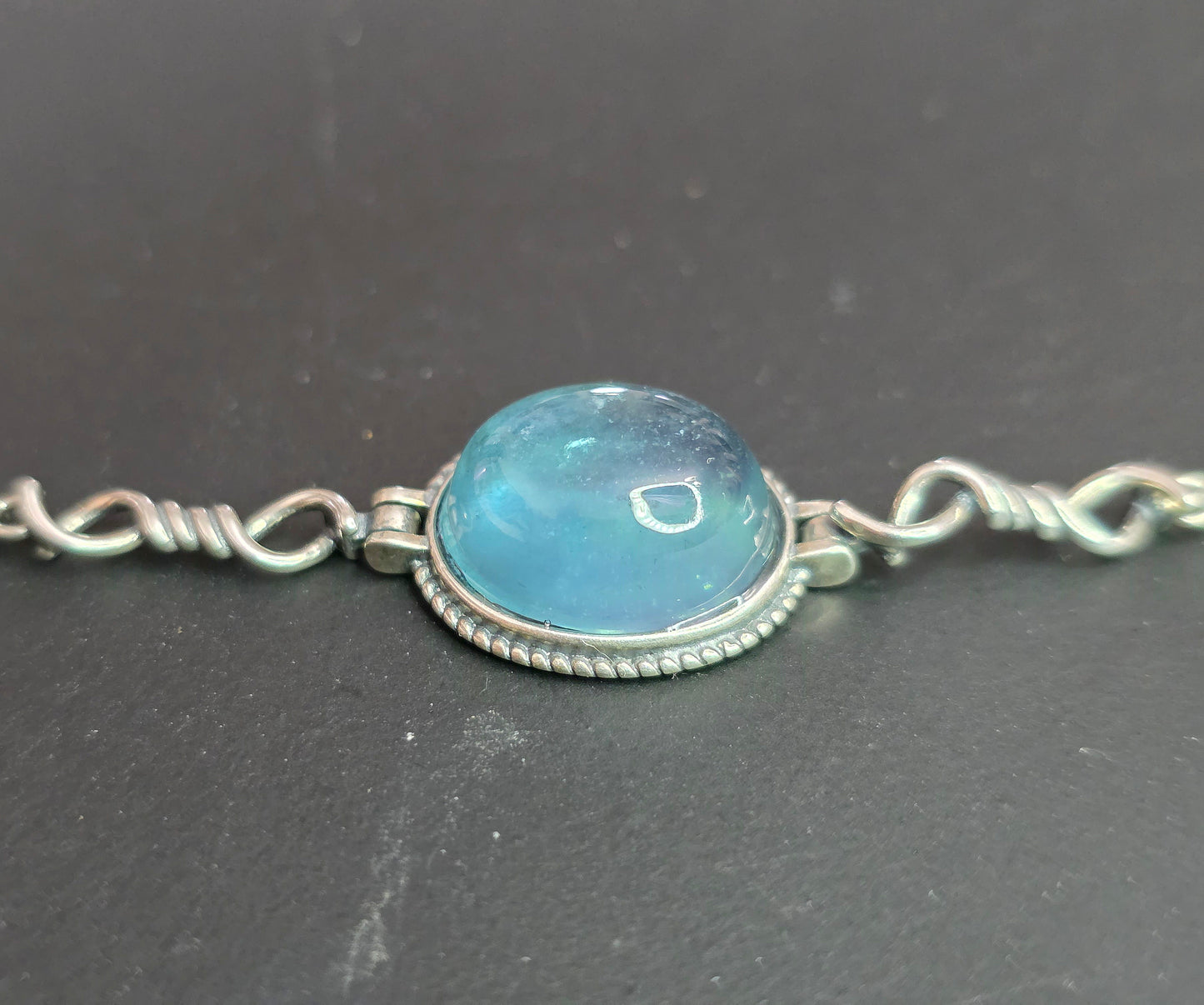 Aquamarine Sterling Silver Wrap Bracelet