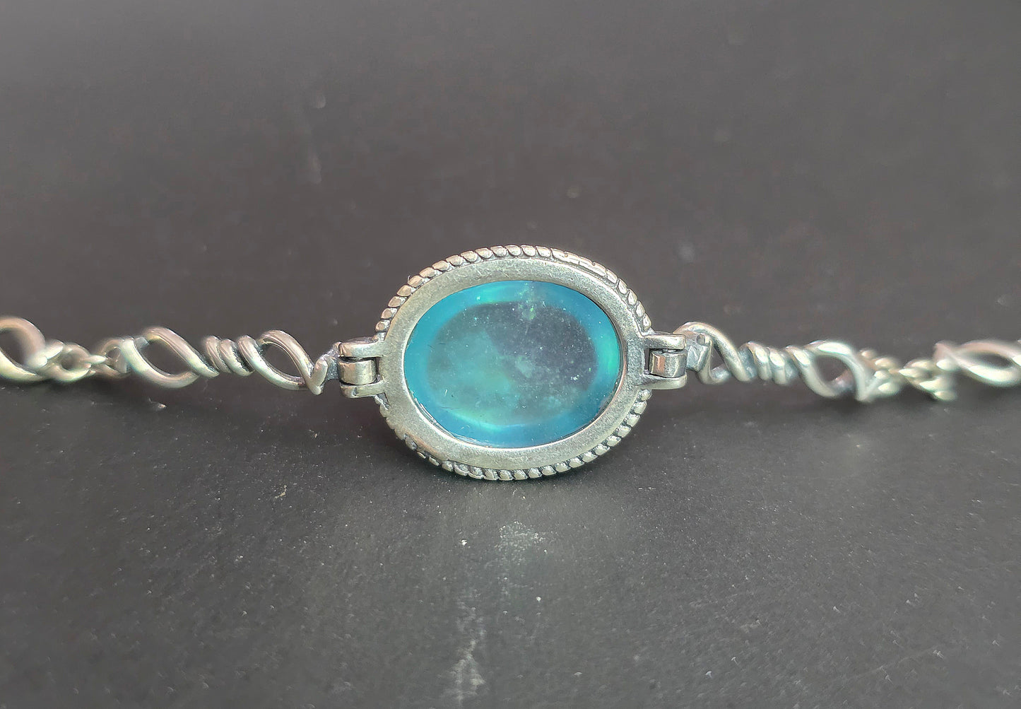 Aquamarine Sterling Silver Wrap Bracelet