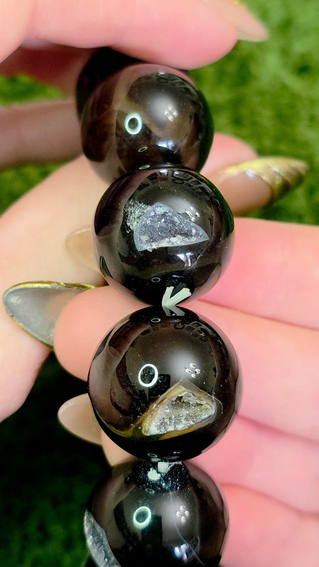 20mm Druzy Agate Stretch Bracelet