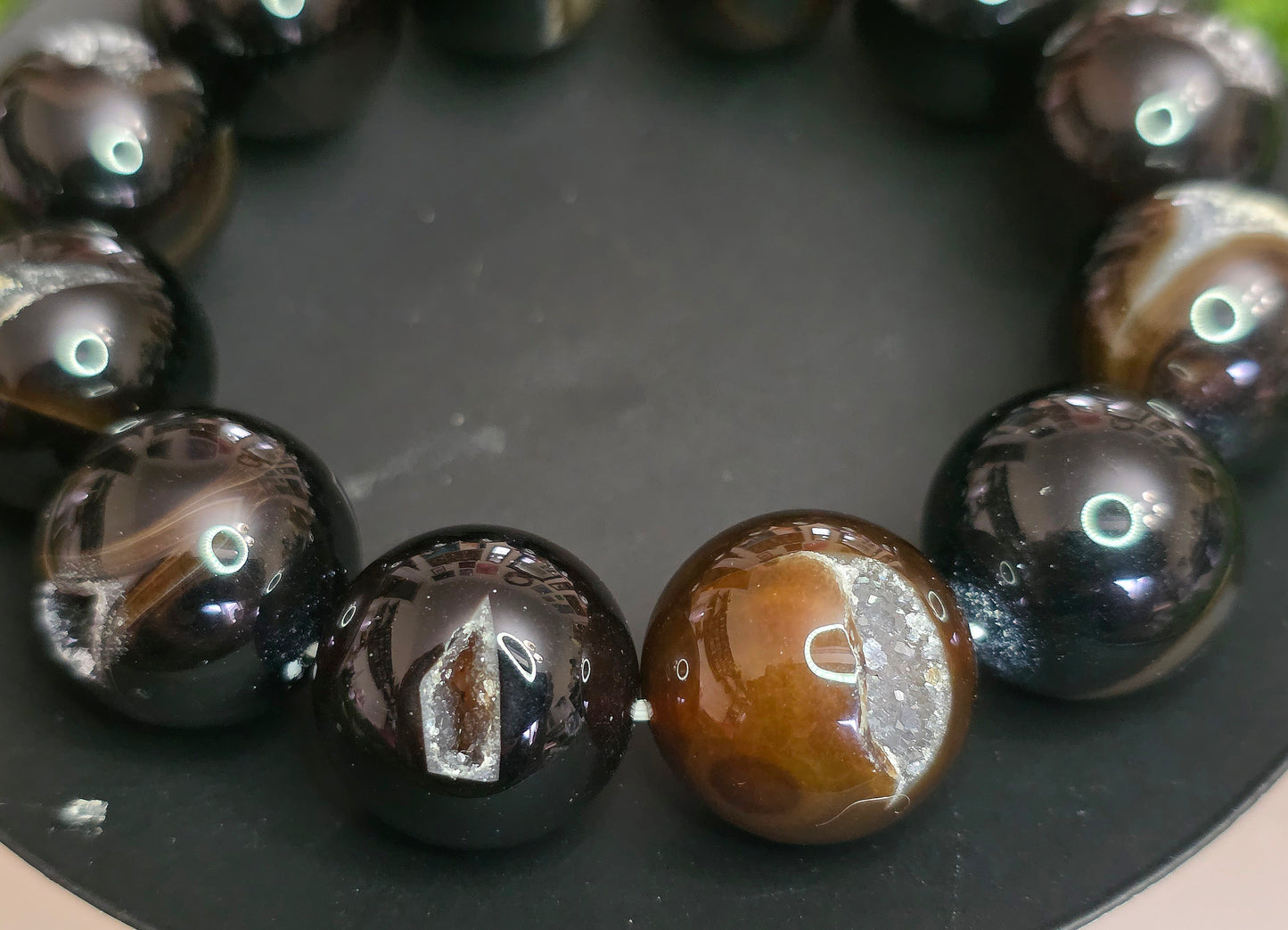20mm Druzy Agate Stretch Bracelet
