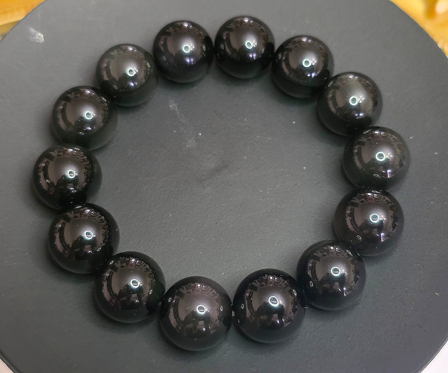 14mm Rainbow ObsidianStretch Bracelet