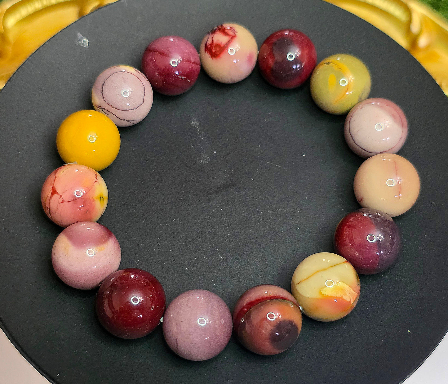 14mm Mookaite Stretch Bracelet A