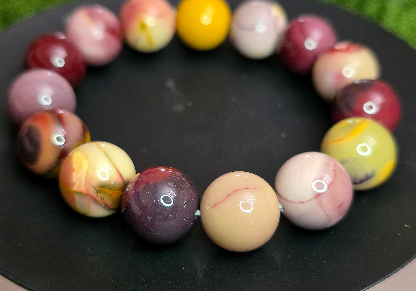14mm Mookaite Stretch Bracelet A