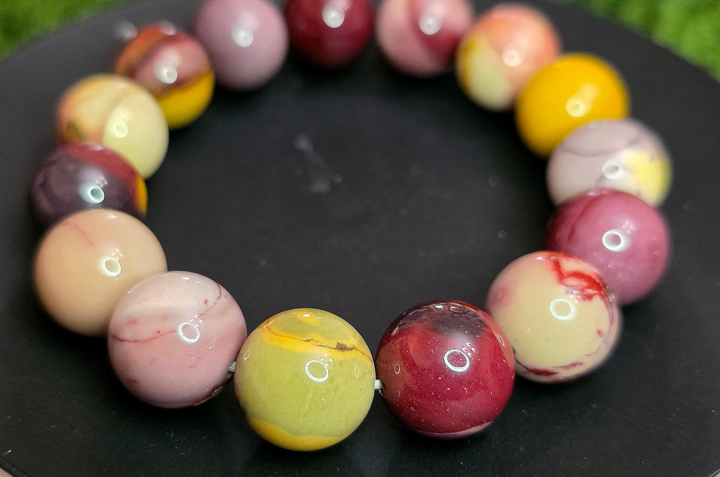 14mm Mookaite Stretch Bracelet A