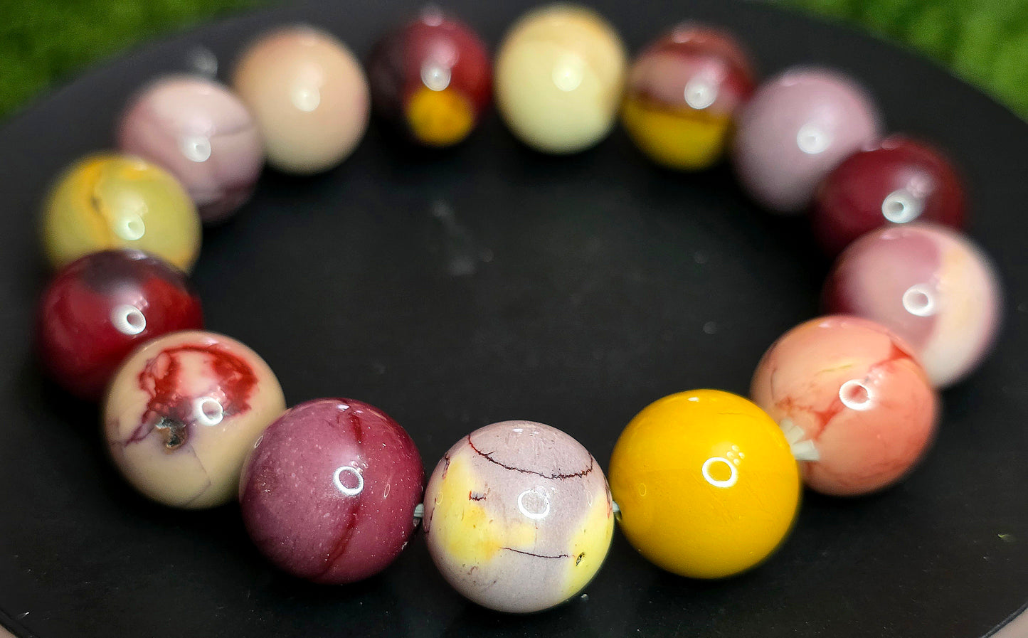 14mm Mookaite Stretch Bracelet A