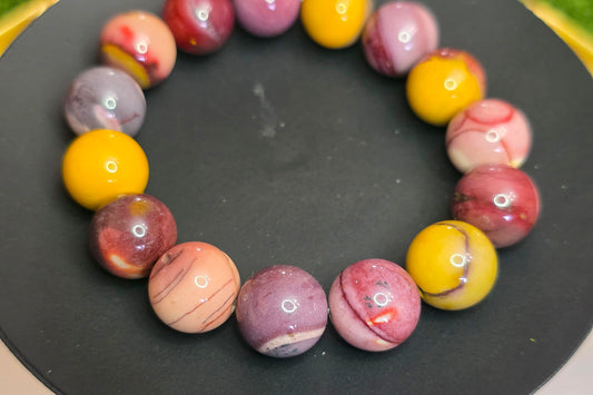 14mm Mookaite Stretch Bracelet B