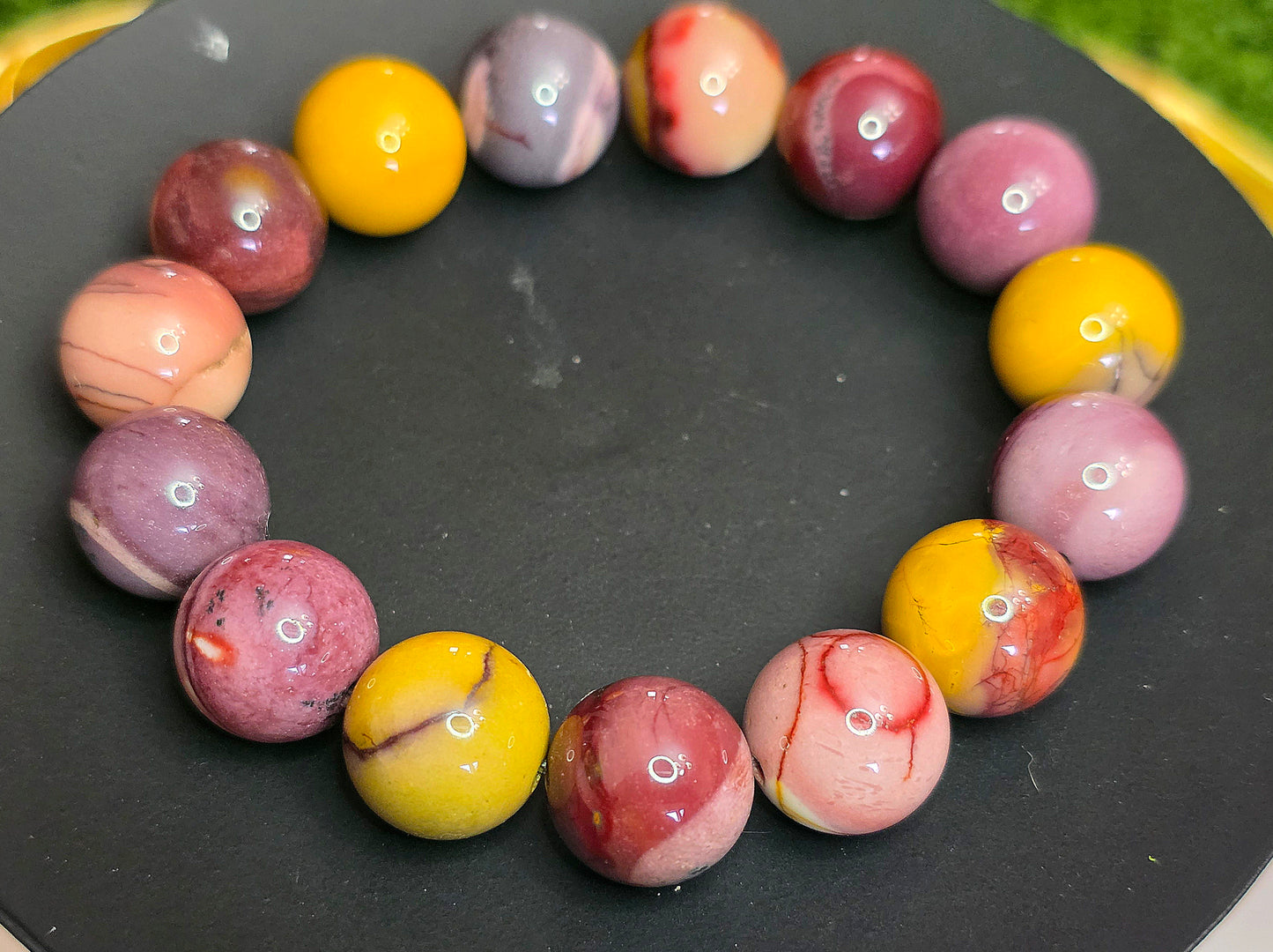 14mm Mookaite Stretch Bracelet B