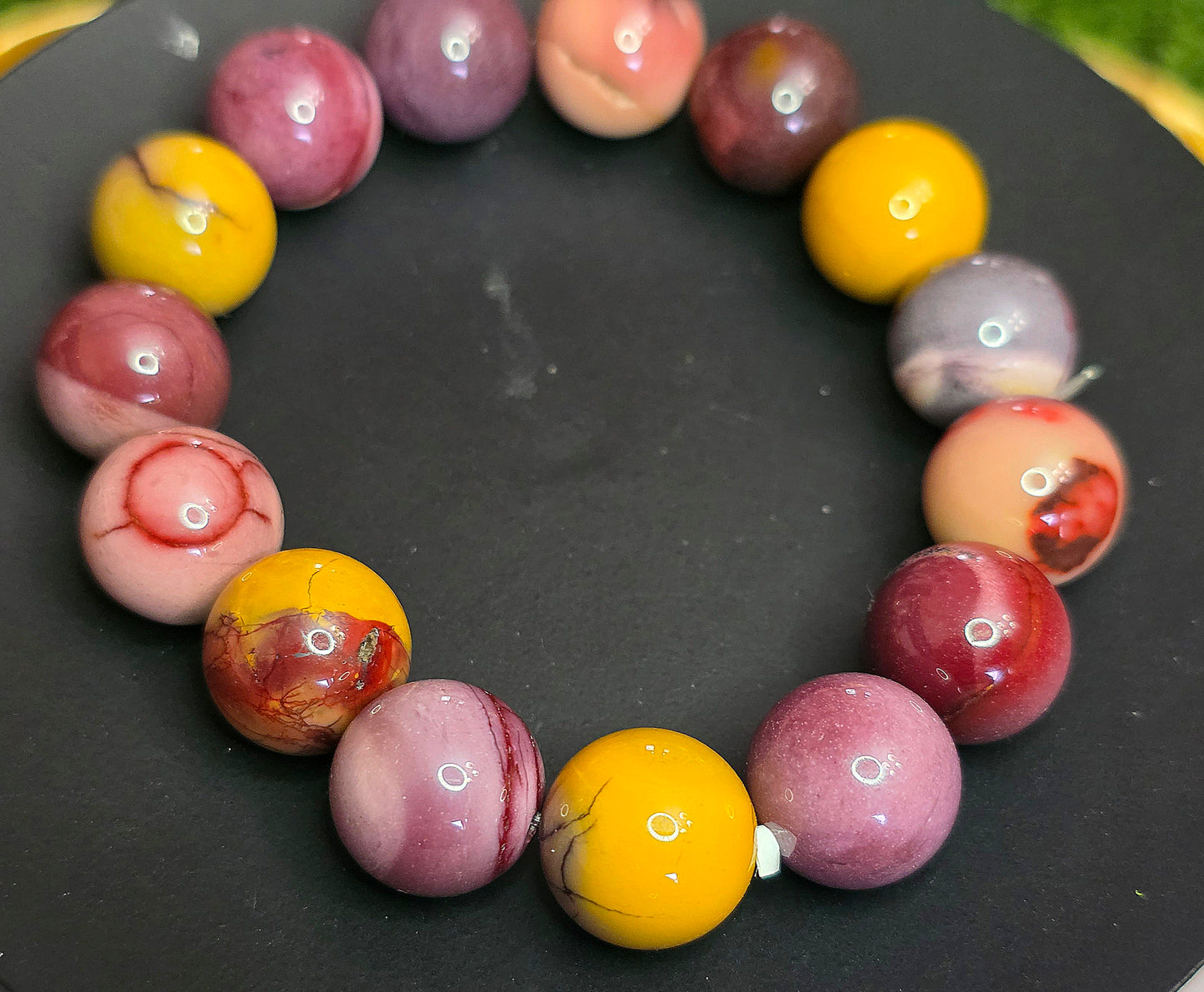 14mm Mookaite Stretch Bracelet B