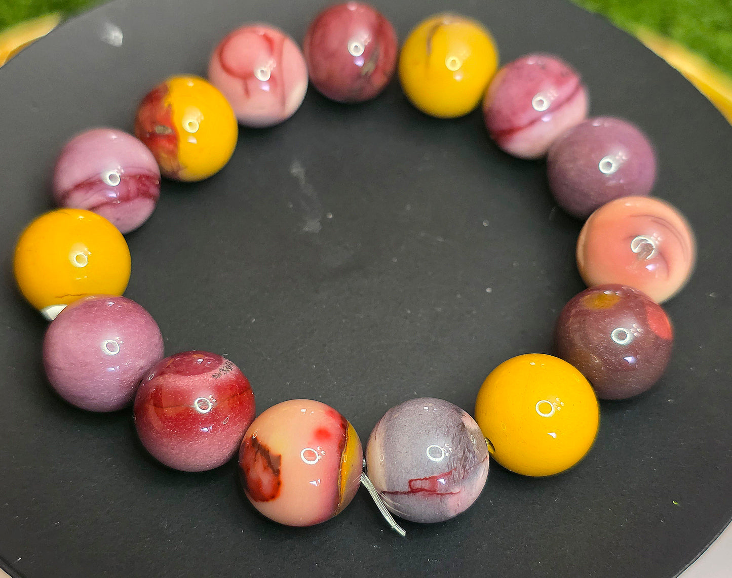 14mm Mookaite Stretch Bracelet B