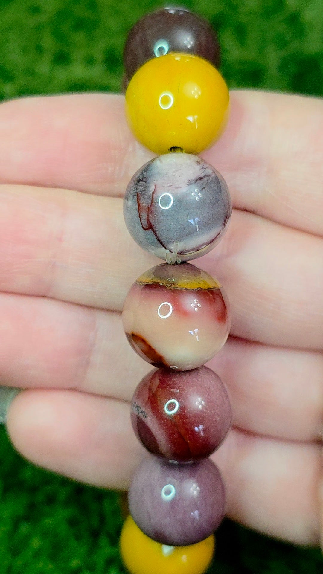 14mm Mookaite Stretch Bracelet B