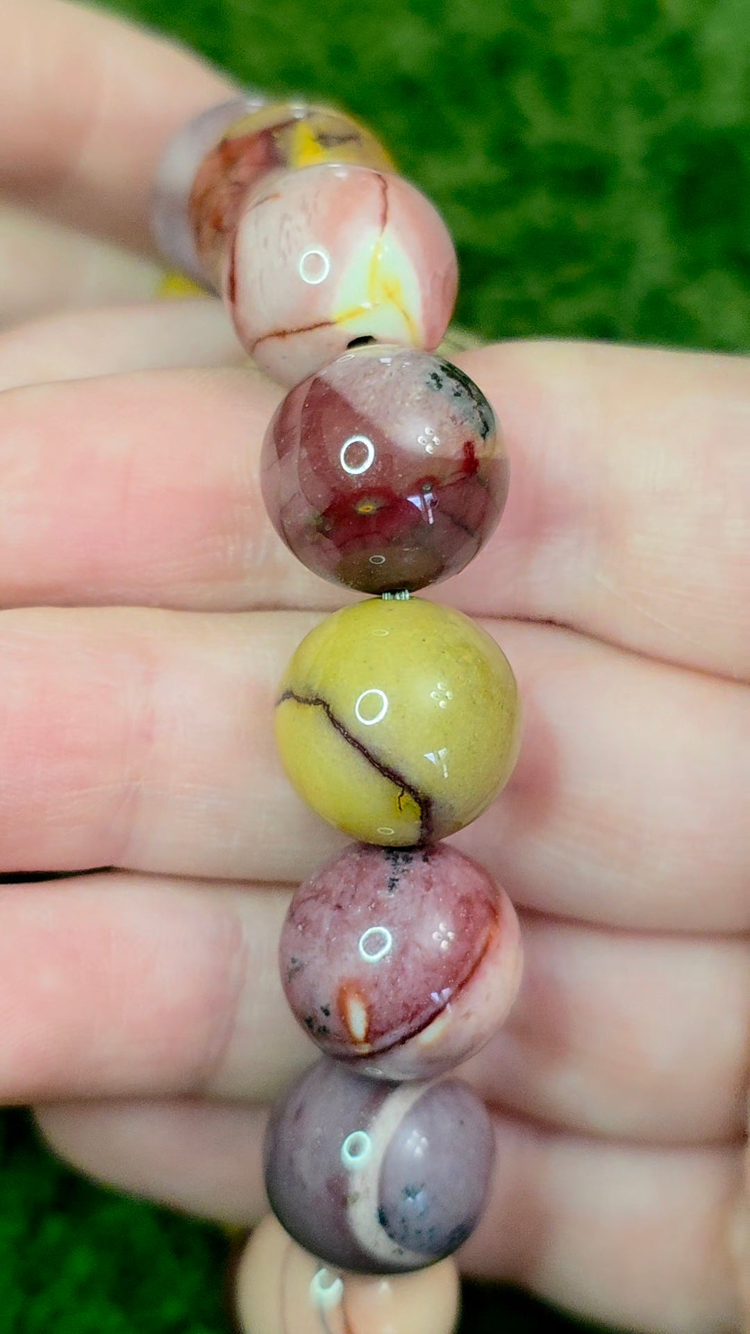 14mm Mookaite Stretch Bracelet B