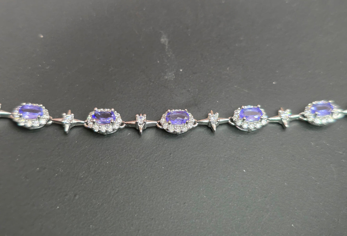 Tanzanite Starshine Sterling Silver Bracelet