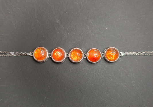 Golden Sunstone Sterling Silver Bracelet