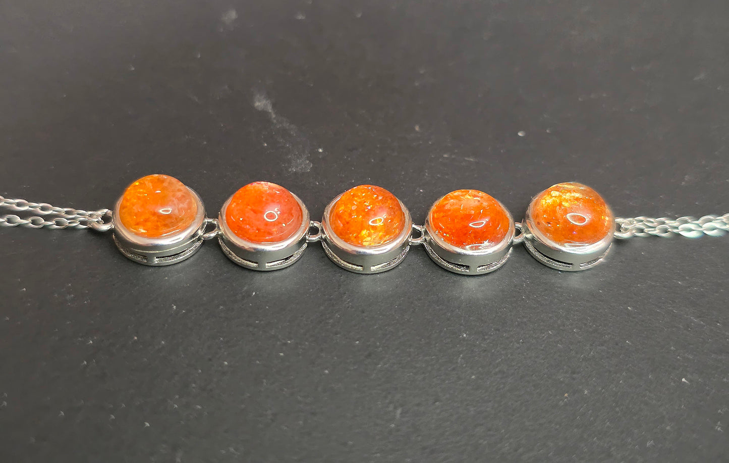 Golden Sunstone Sterling Silver Bracelet