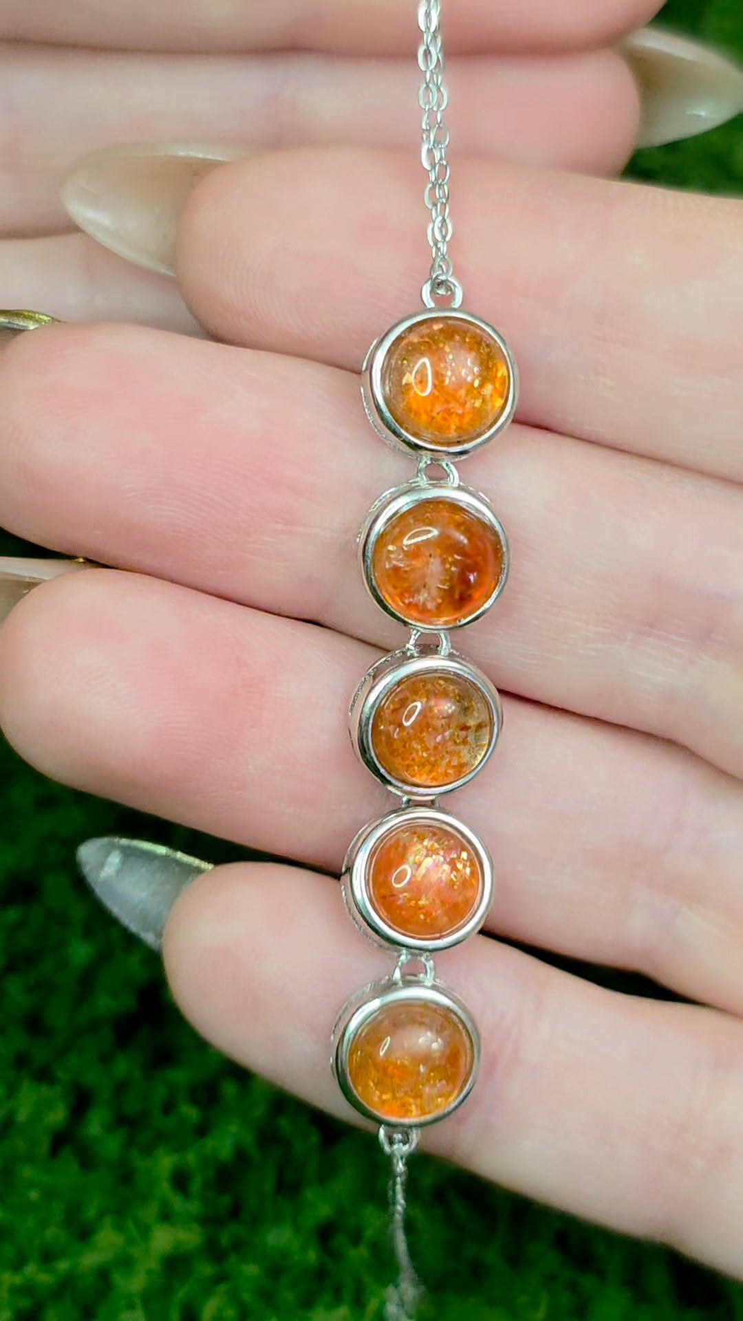 Golden Sunstone Sterling Silver Bracelet