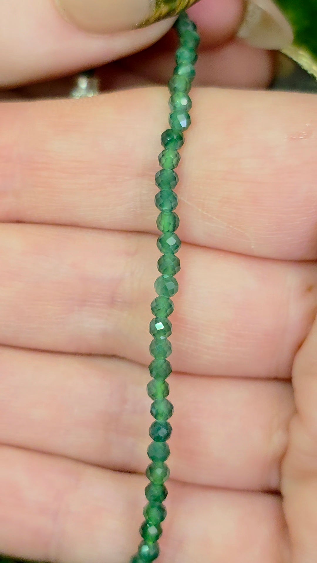 Faceted Green Jadeite Sterling Silver Bracelet