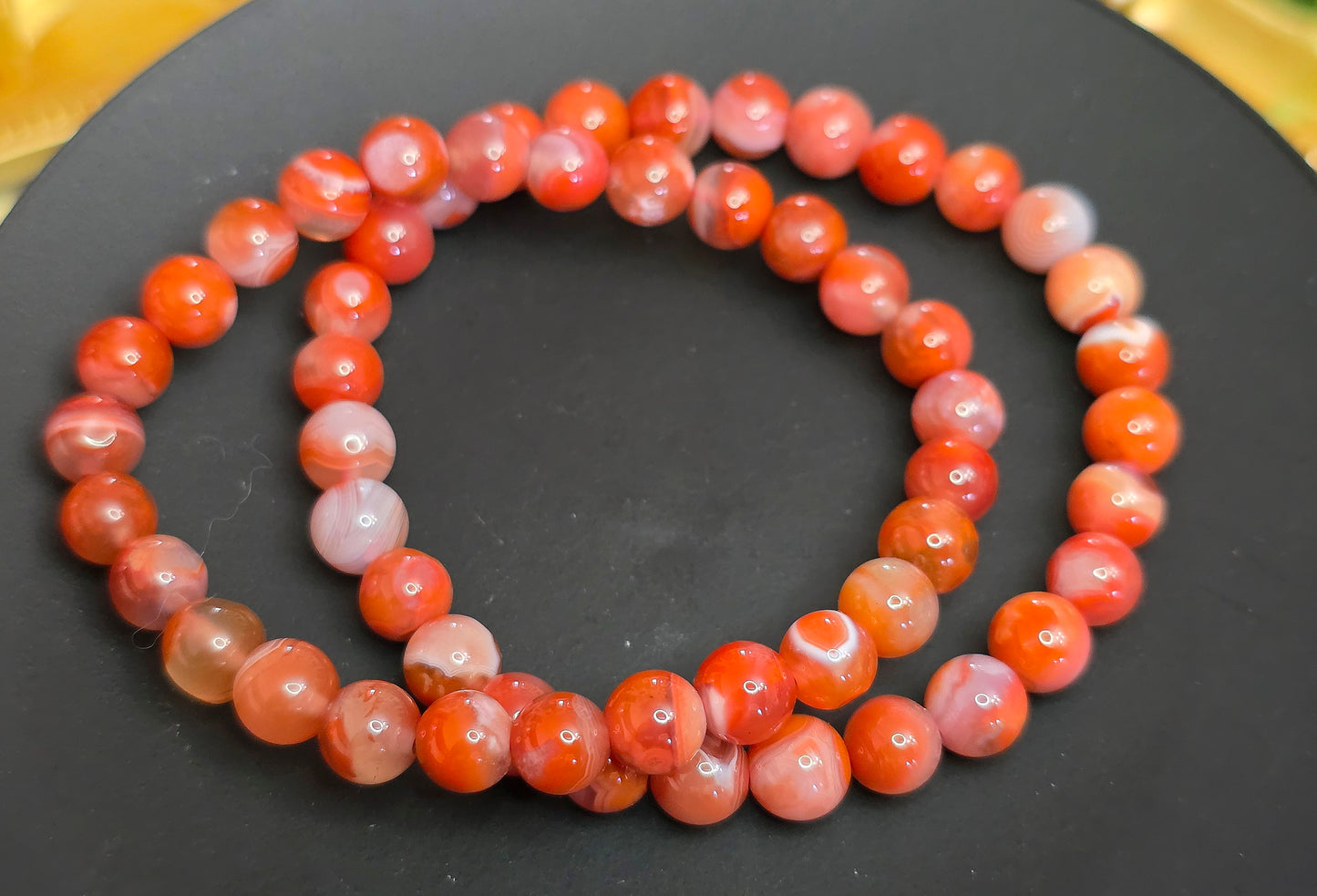 7mm Carnelian Stretch Bracelet