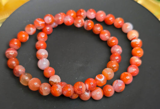7mm Carnelian Stretch Bracelet