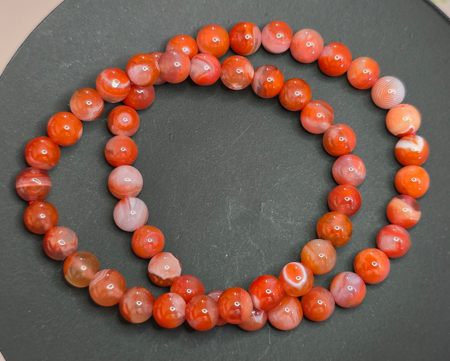 7mm Carnelian Stretch Bracelet