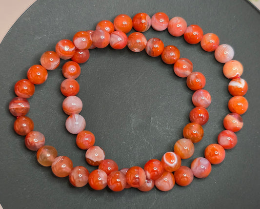 7mm Carnelian Stretch Bracelet