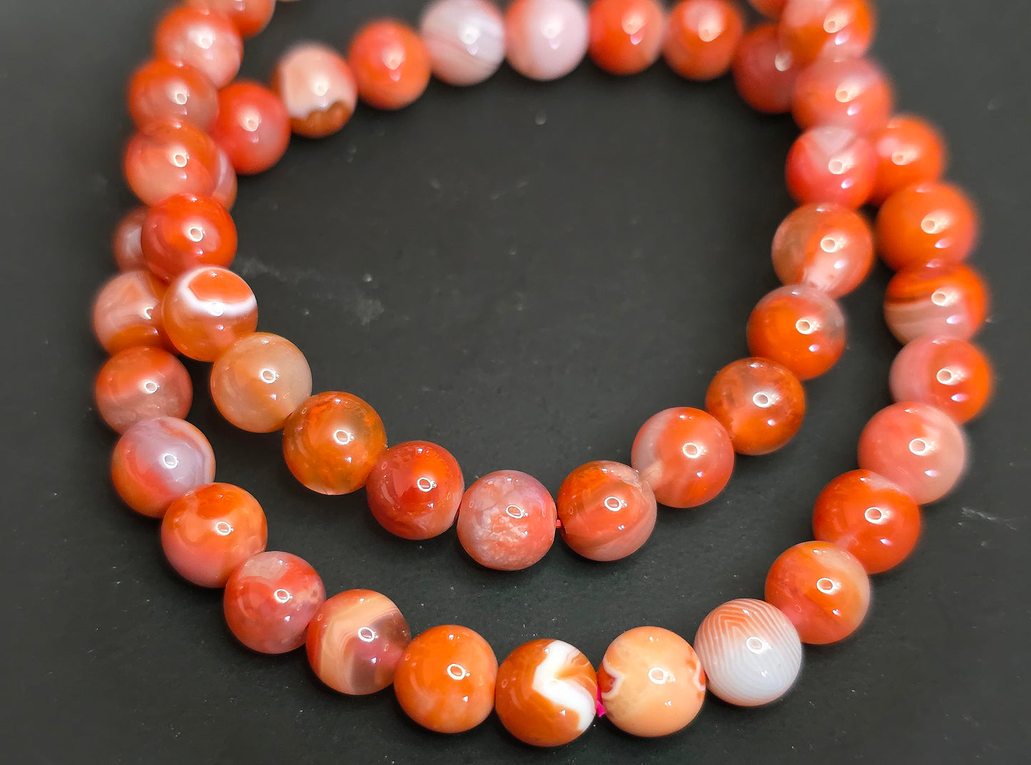 7mm Carnelian Stretch Bracelet