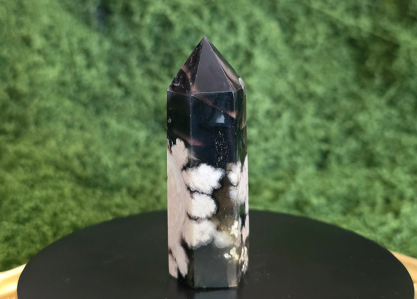 Black Flower Agate Tower B