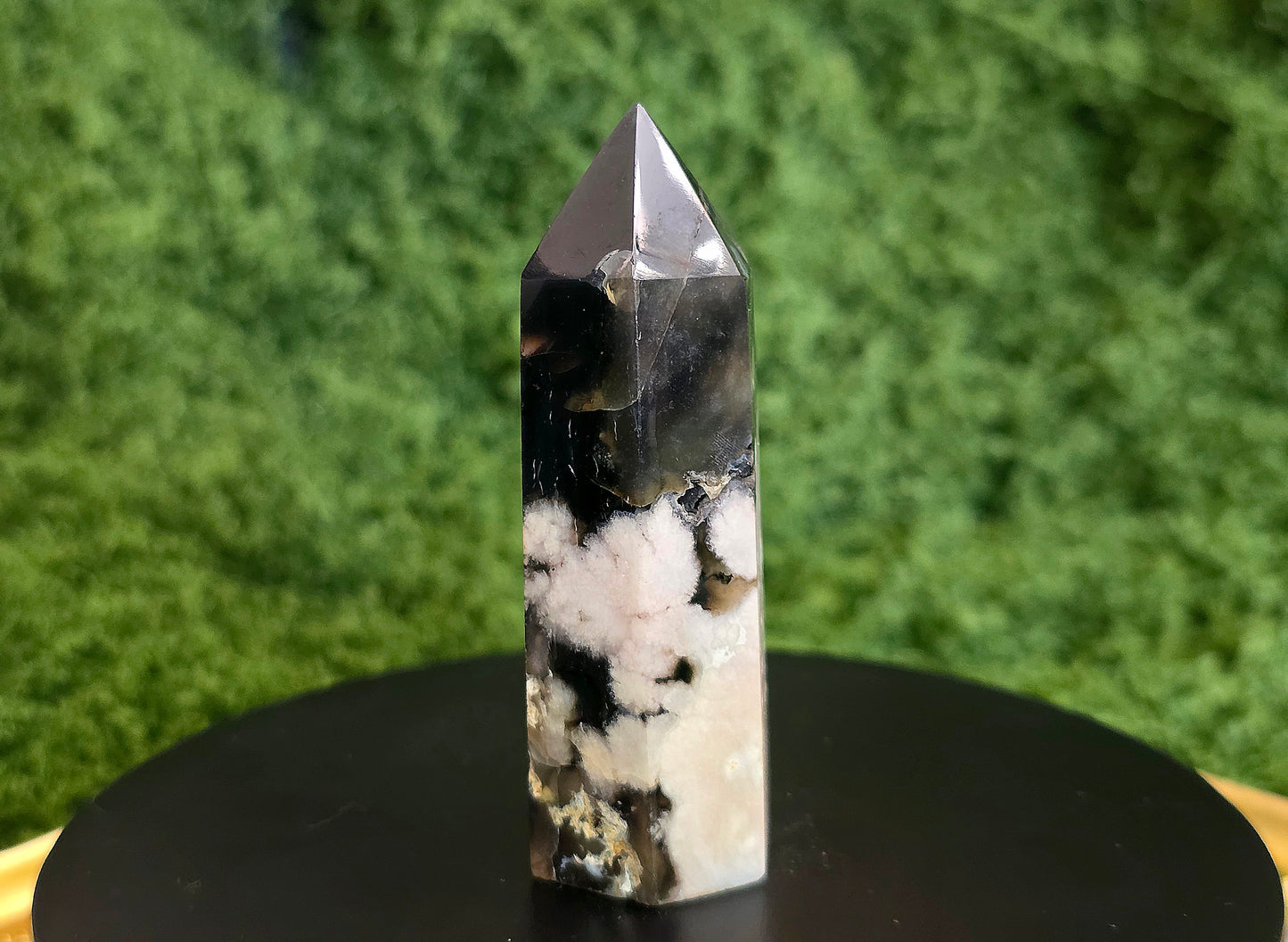 Black Flower Agate Tower B