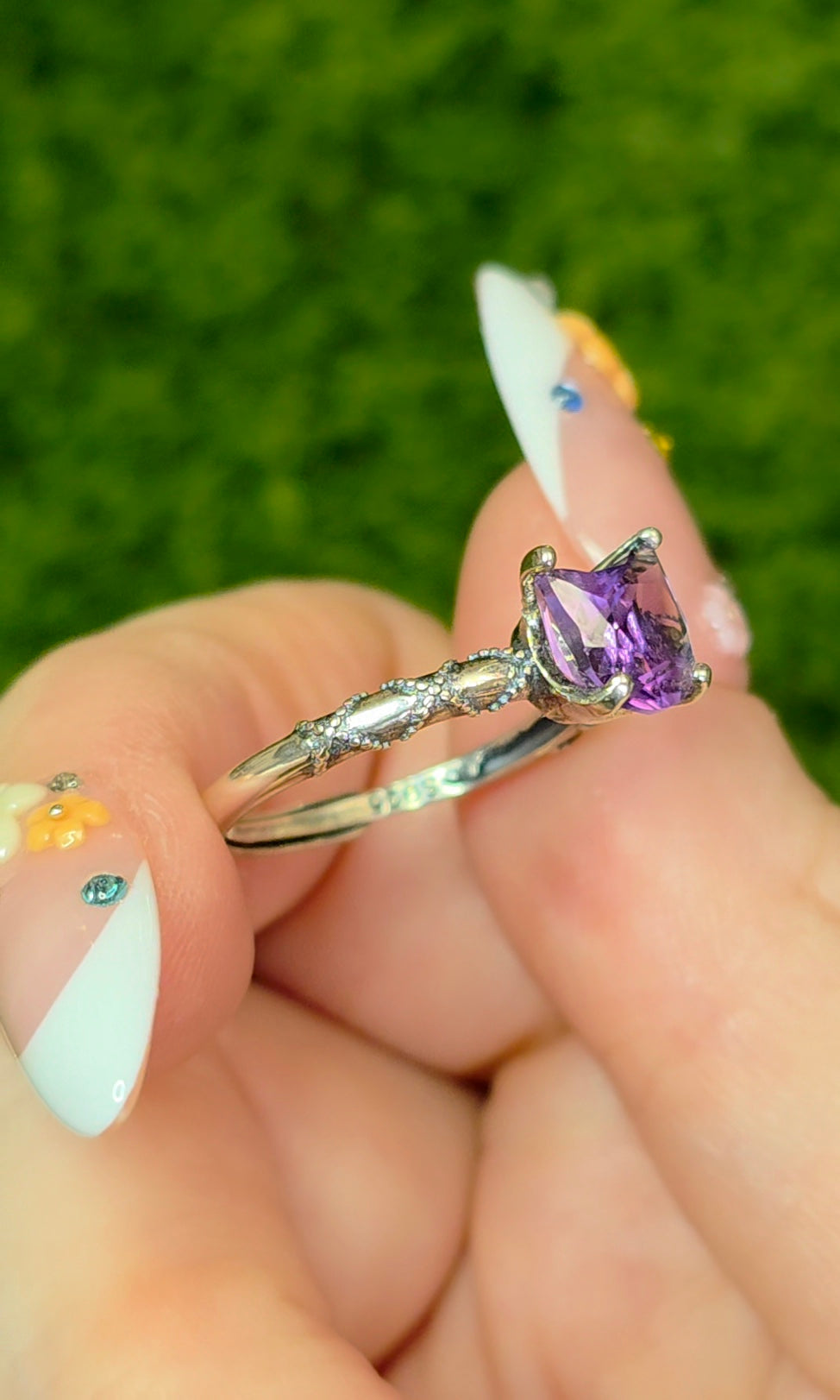 Amethyst Cat Ring B