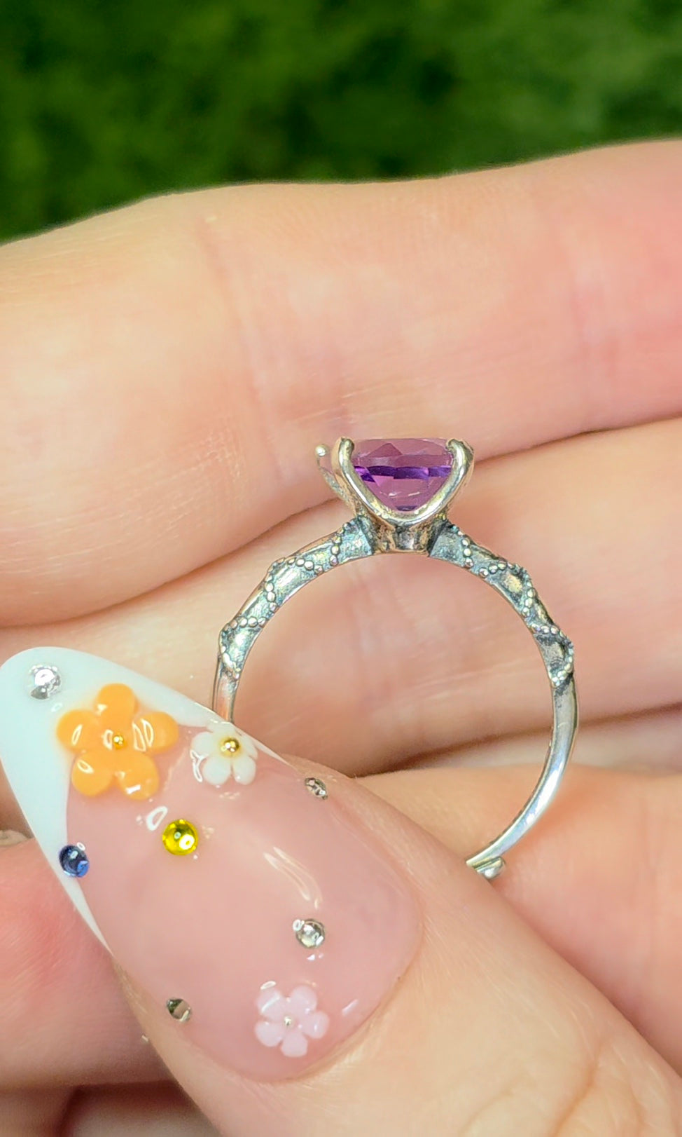 Amethyst Cat Ring B
