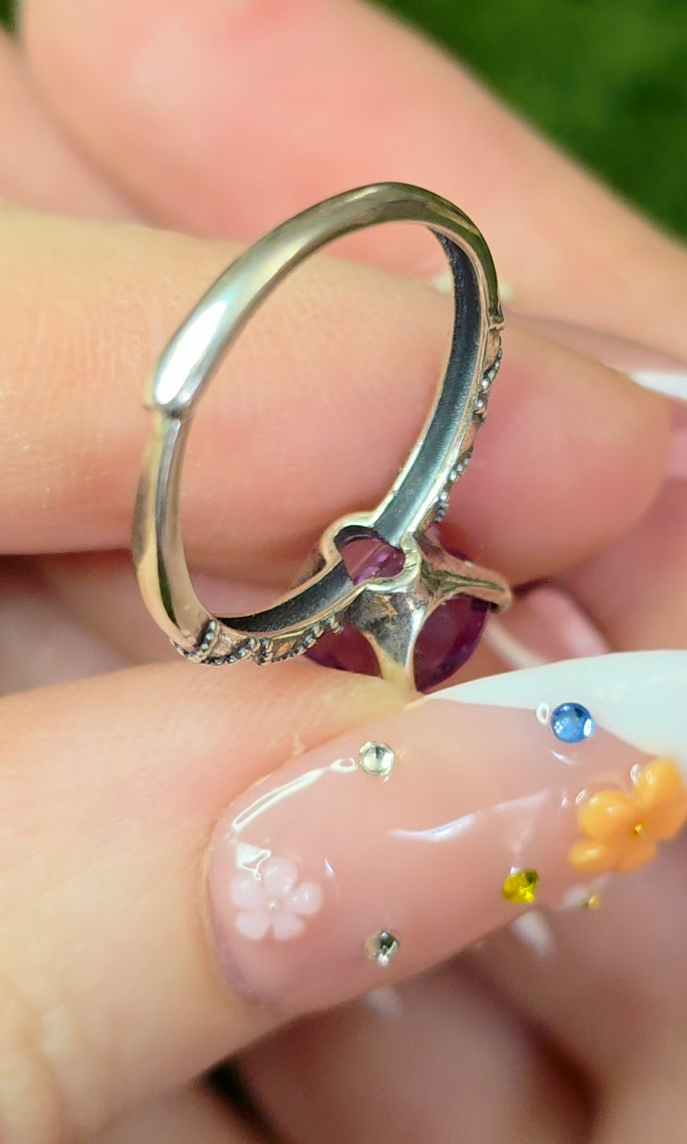 Amethyst Cat Ring B