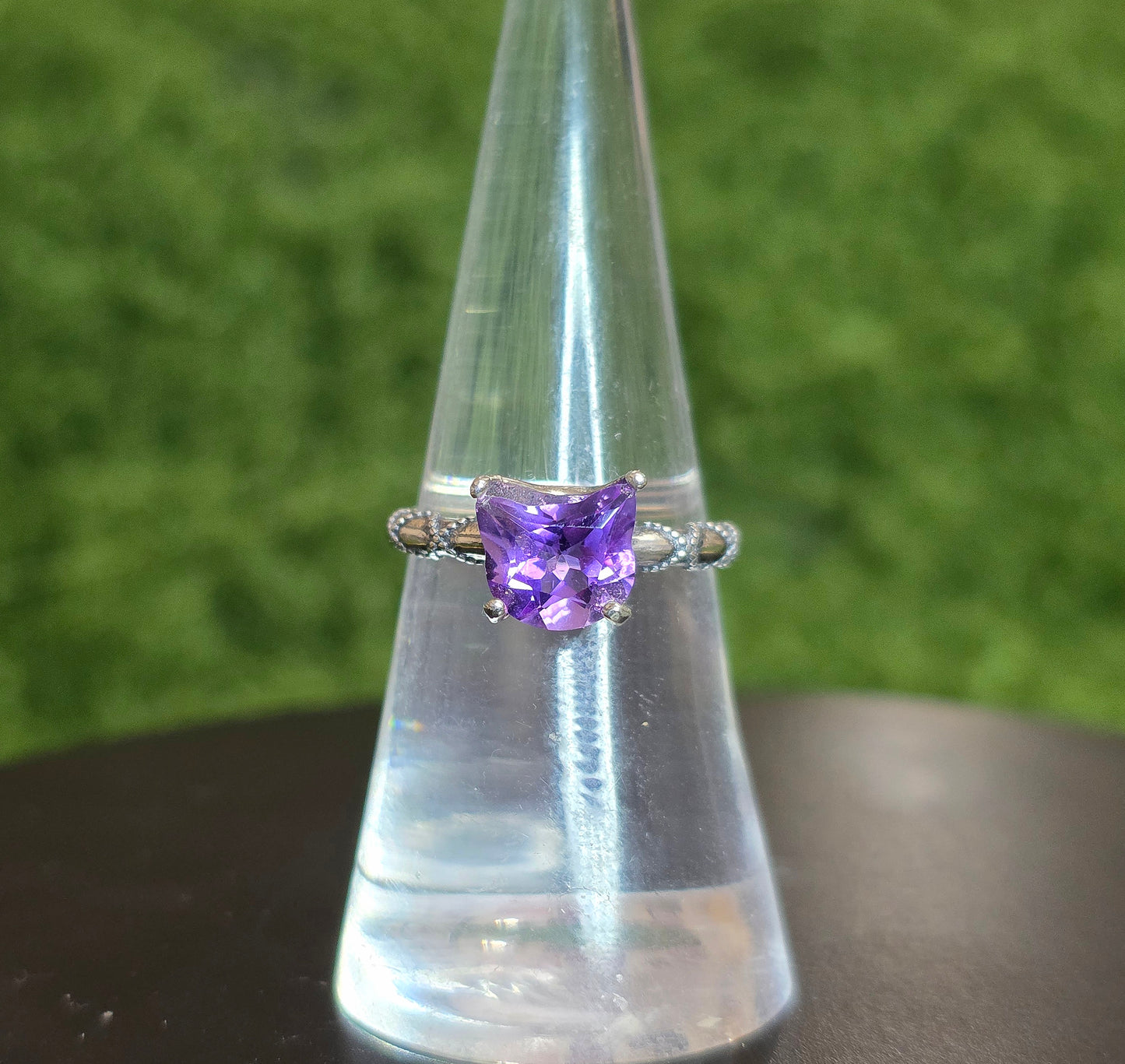 Amethyst Cat Ring B