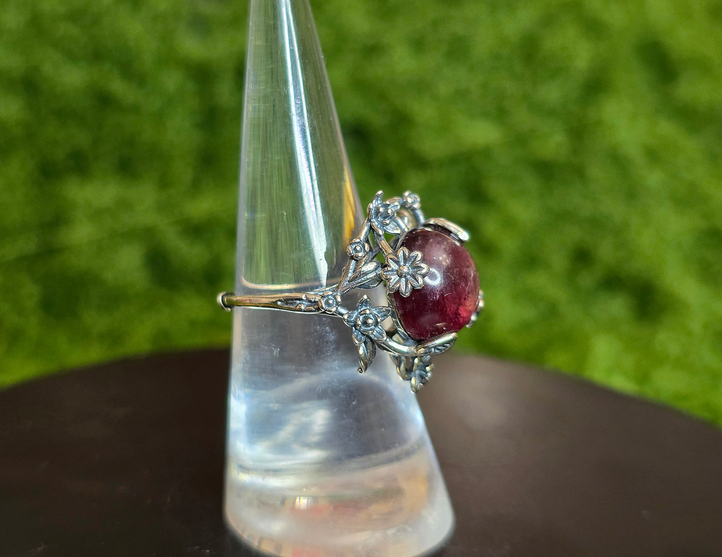 Purple Gem Lepidolite Ring A