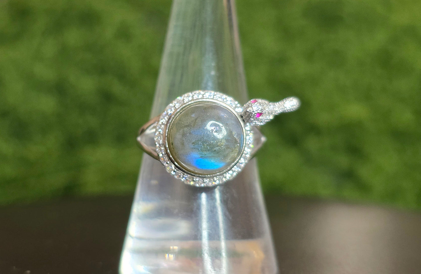 Labradorite Birdbath Ring