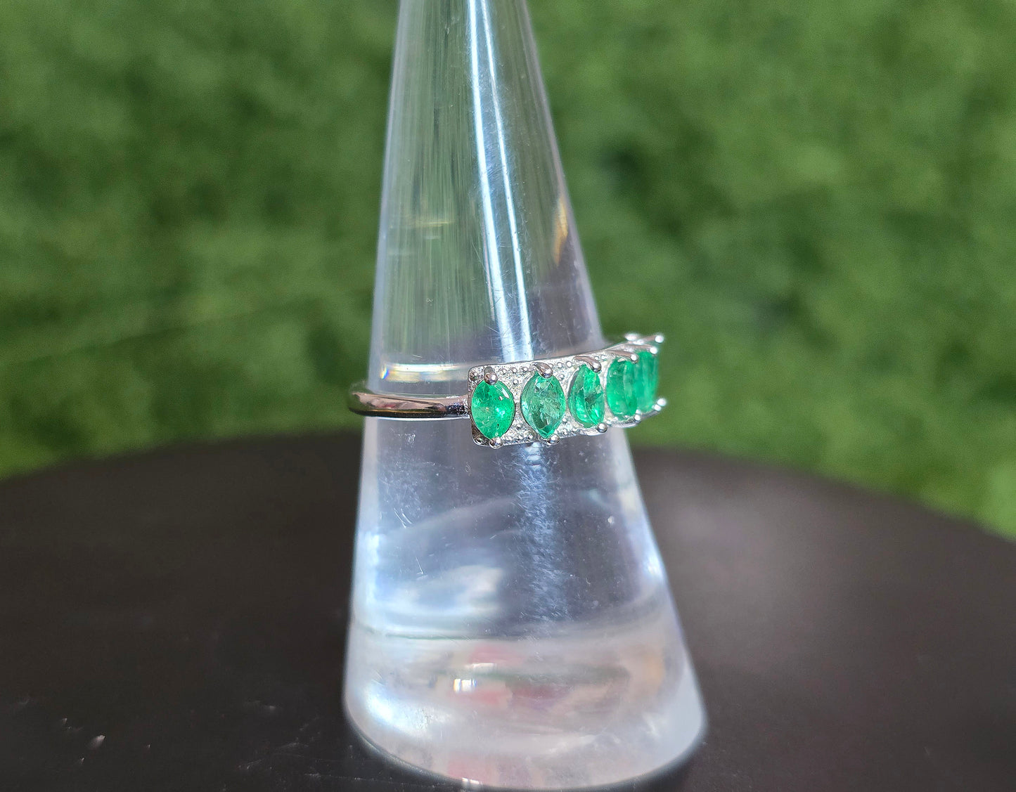 Emerald Band Ring