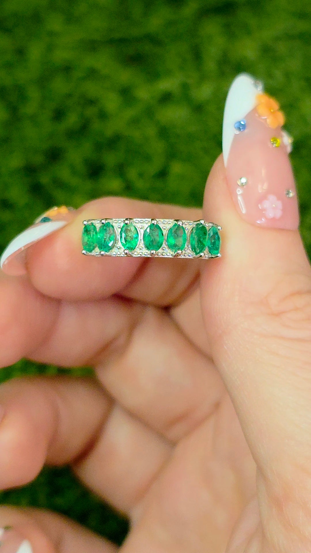 Emerald Band Ring