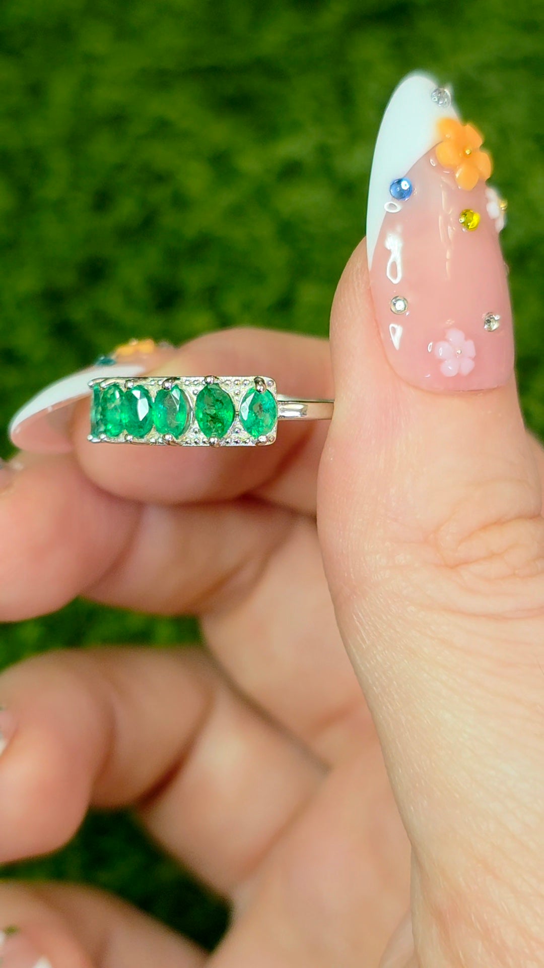 Emerald Band Ring