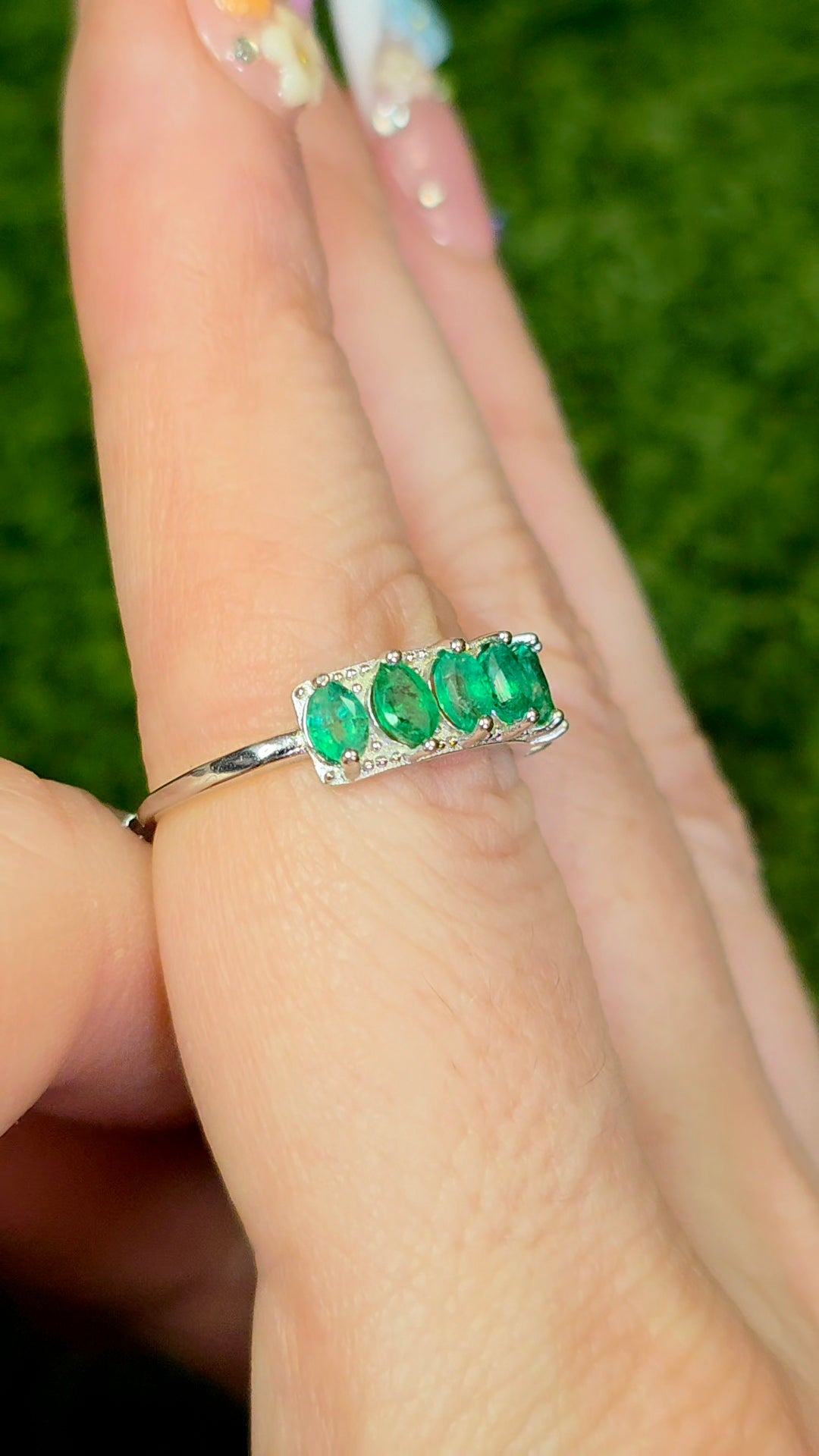 Emerald Band Ring
