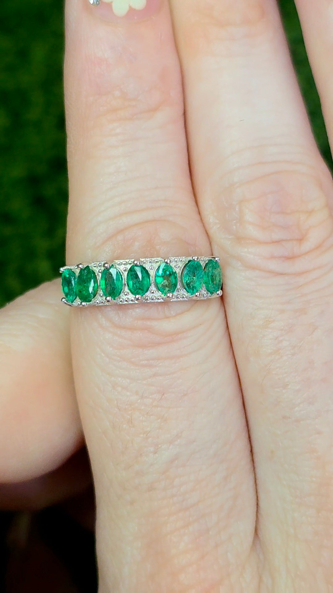 Emerald Band Ring