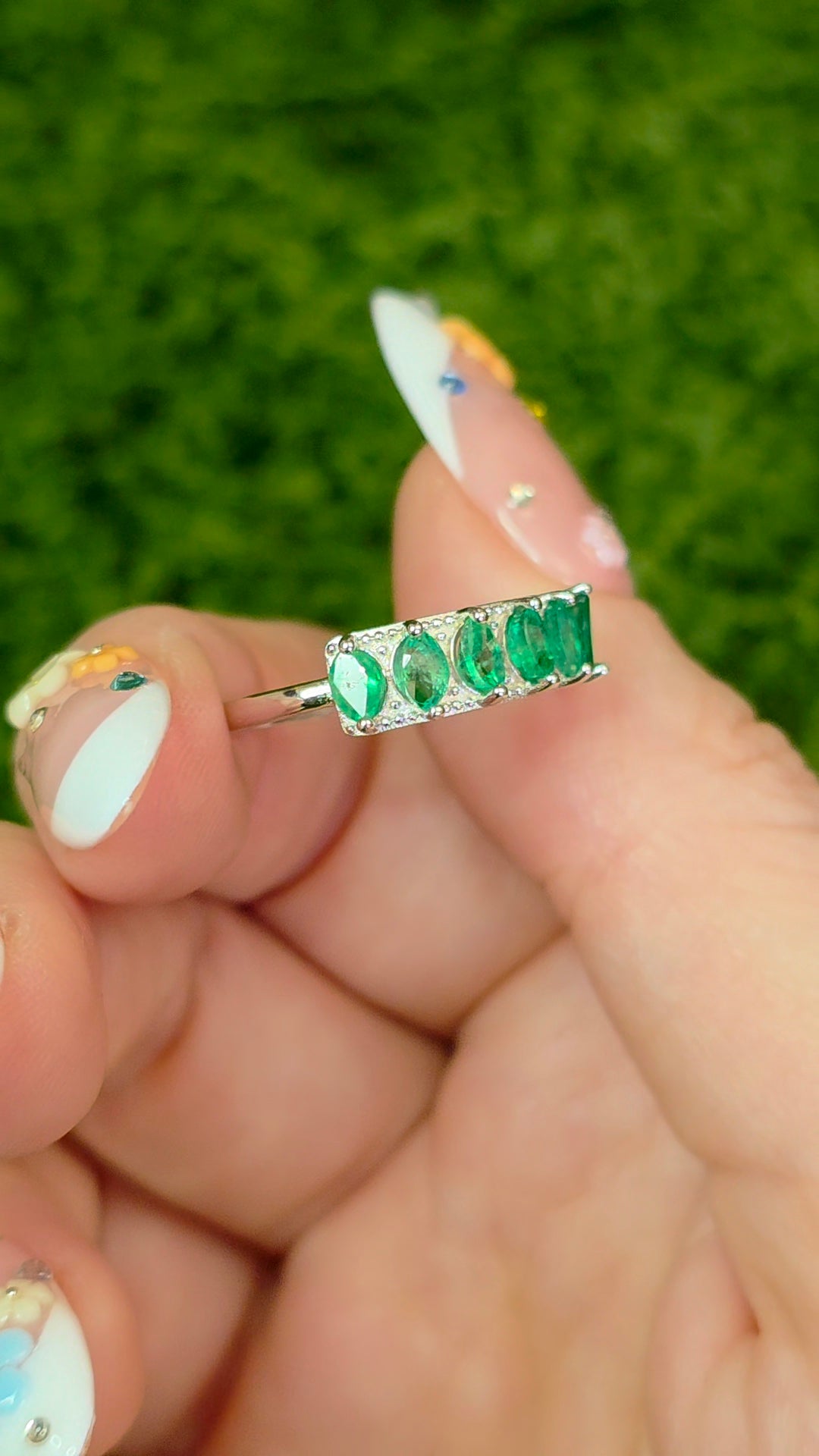Emerald Band Ring
