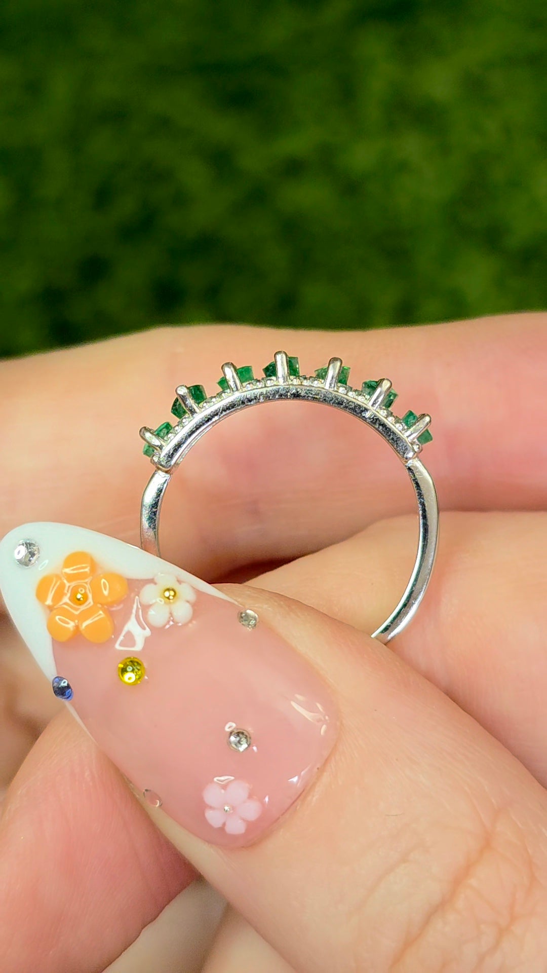 Emerald Band Ring