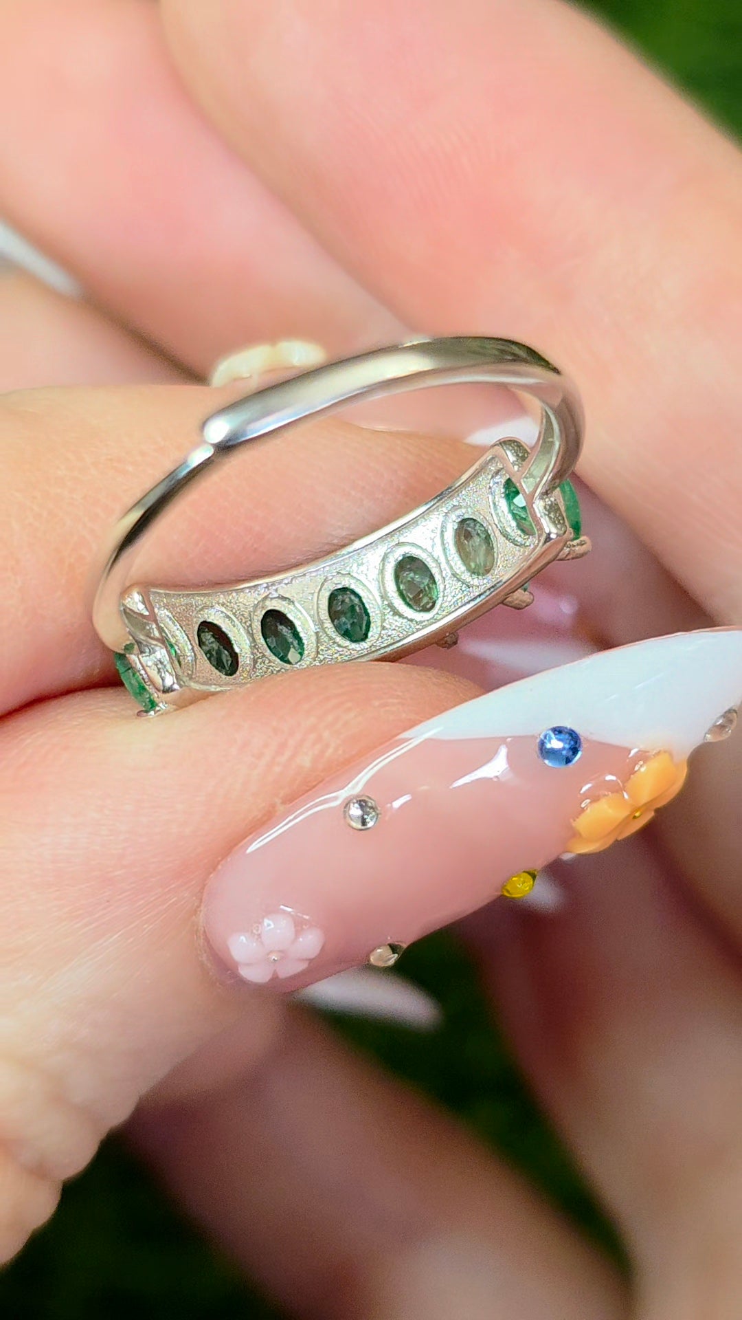 Emerald Band Ring