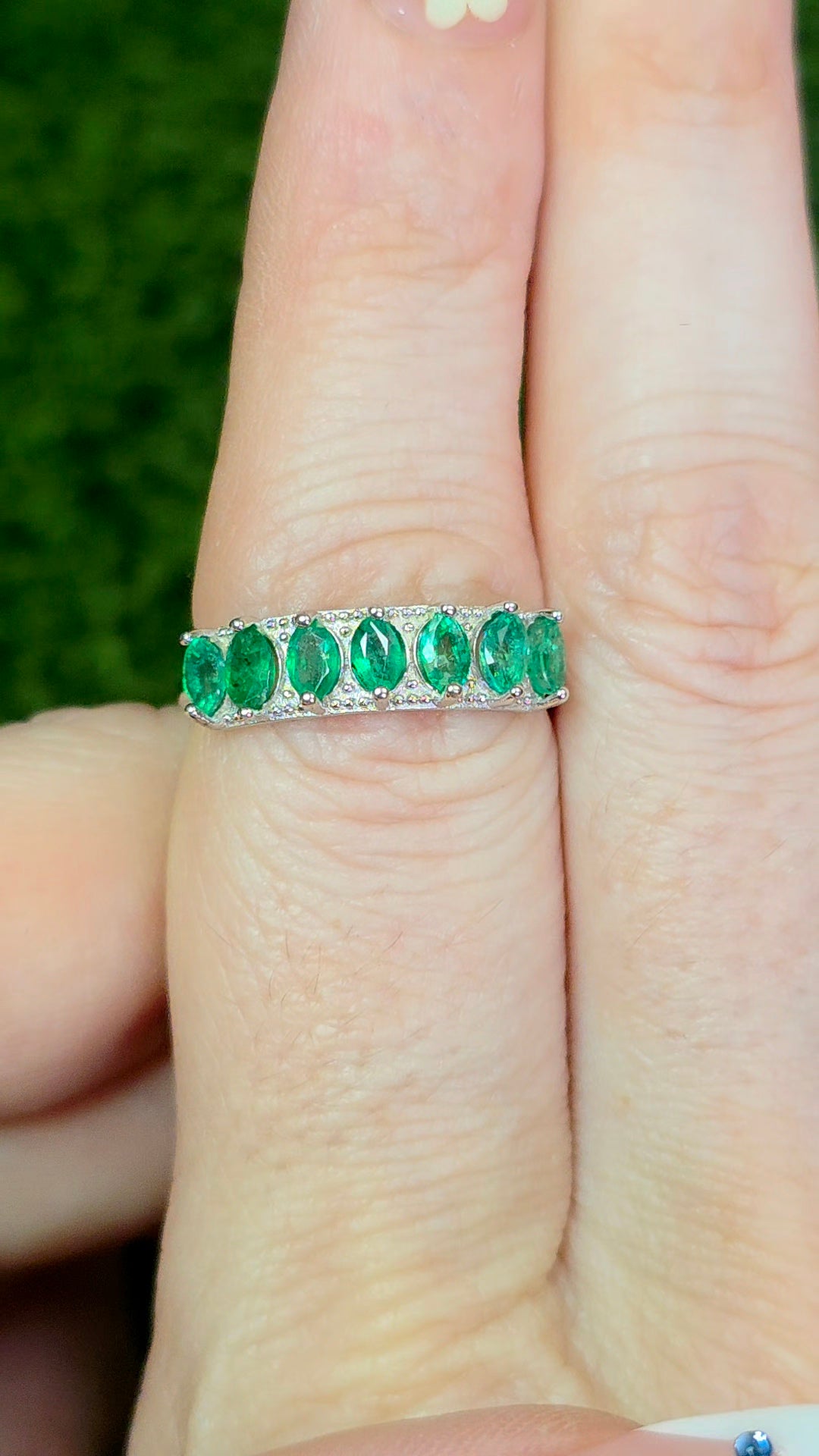 Emerald Band Ring