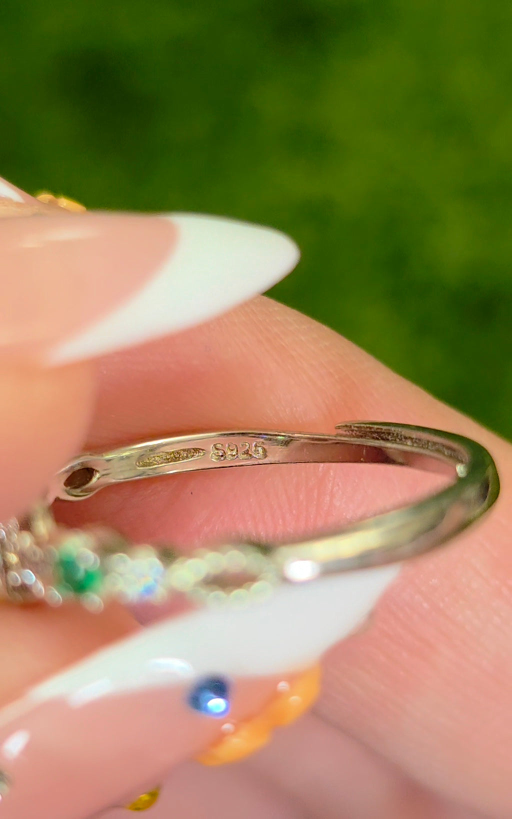 Dainty Square Emerald Ring